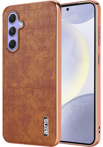 Samsung Galaxy A54 5g Galvanik Timsah Dokusu Pu+Tpu Telefon Kabuğu (Yurt Dışından)