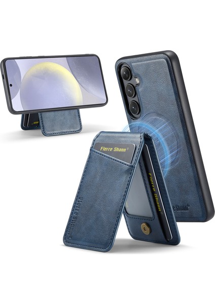 Samsung Galaxy S24 Pu+Tpu Telefon Kılıfı Magsafe Şarjıyla Uyumlu (Yurt Dışından)