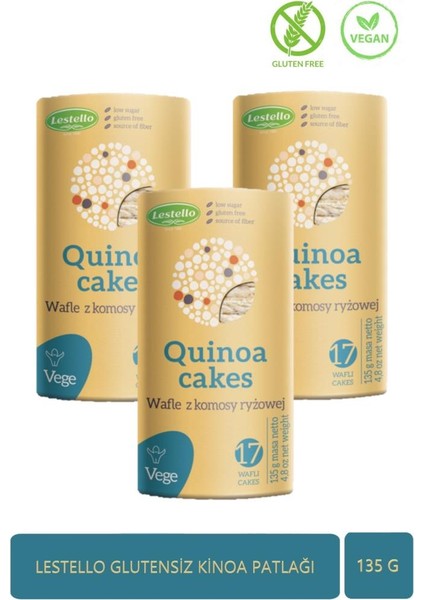 Glutensiz Kinoa Patlağı 135 gr X3