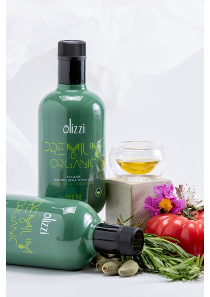 Premium Organik Natürel Sızma Soğuk Sıkım Erken Hasat Zeytinyağı Ödüllü 5 LT