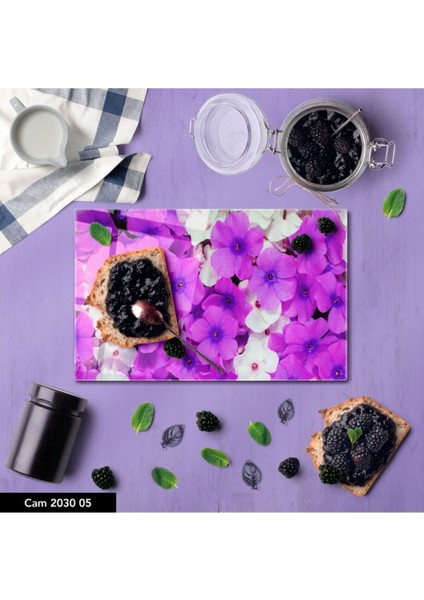 Baskılı Cam Kesme Tahtası |temperli Cam | 25 x 35 cm