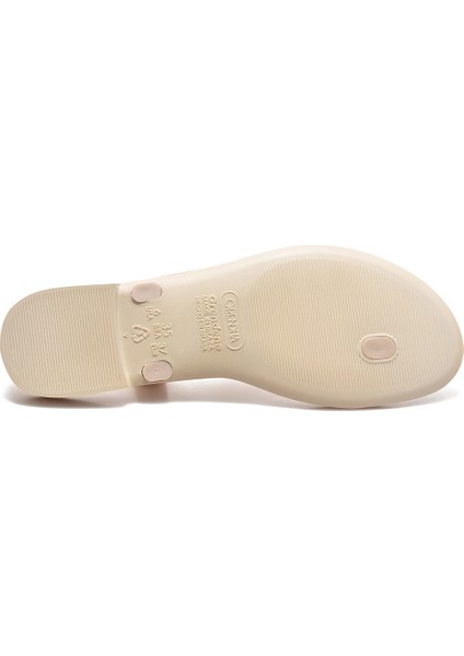 Cacau Rustıca Kadın Parmak Arası Sandalet Beyaz 35/40