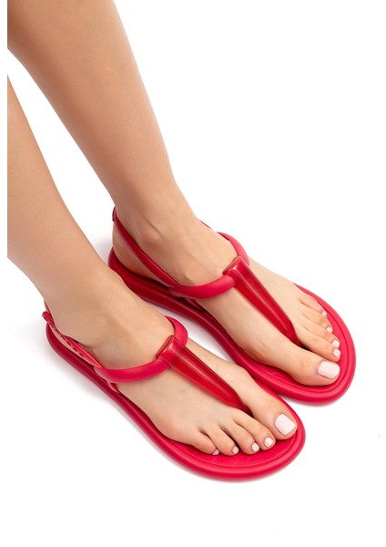 Glossy Kadın Sandalet Nar Çiçeği 35/42