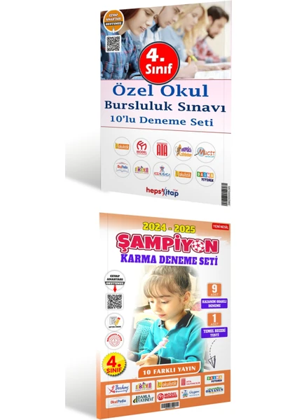 Hepsi Kitap 4. Sınıf Tüm Dersler 10'lu Karma Deneme Seti