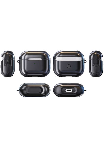 Air Pods 3. Nesil Kılıf Zore Shockproof Silikon-Sarı