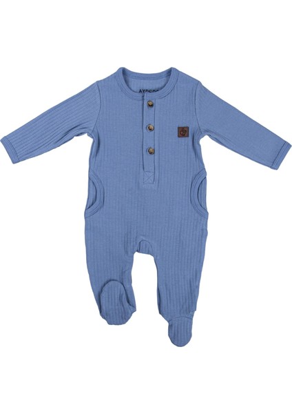 AD13385 Erkek Bebek Tulum 1-3/3-6/6-9 Ay