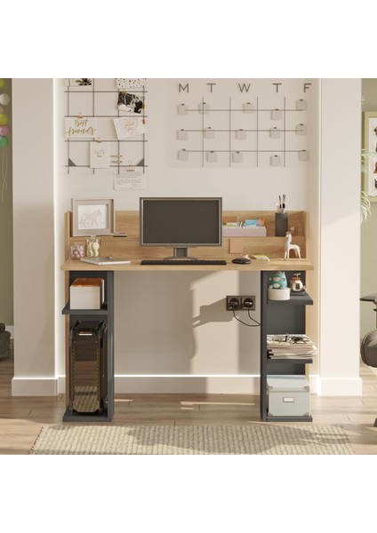 Walter Çalışma Masası Bilgisayar Masası Raflı Sepet-Antrasit Wr1-Sa fiyatları