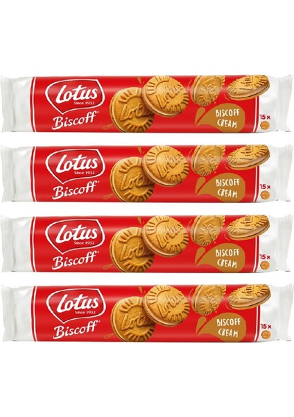 Bıscoff Sandwıch Bıscoff Cream Sürülebilir Kremalı Bisküvi - 150 gr x 4 Adet