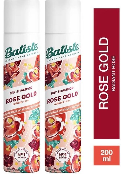 Batıste Kuru Şampuan Rose Gold 200 Ml X 2 Adet