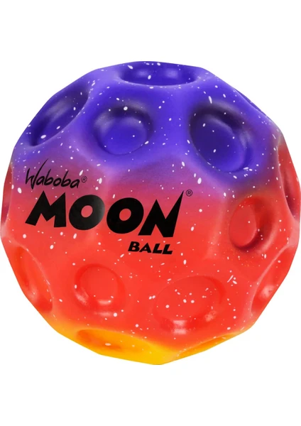 Rainbow Moon Ball Top Mor Kırmızı Sarı