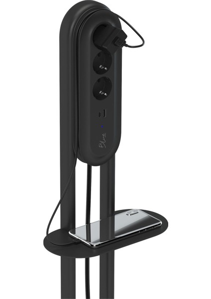 Blue Standlı Priz, 3 Metre, Siyah fırsatları
