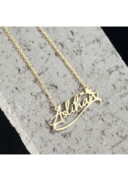 925 Ayar Gümüş Melek ve Isim Detaylı Kolye Özel Tasarım fiyatları