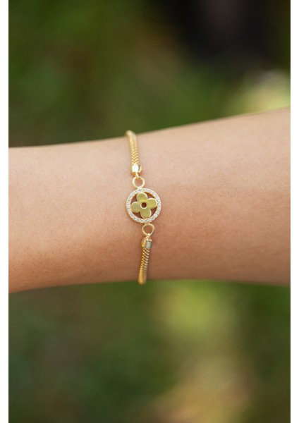 Yoncalı Altın Bileklik CGKBLK0139