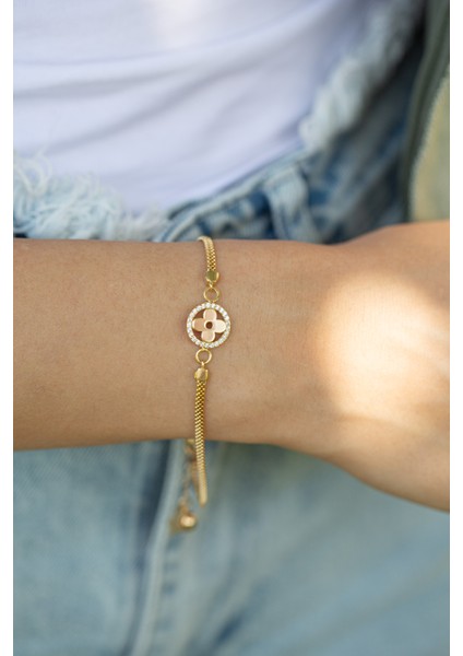 Yoncalı Altın Bileklik CGKBLK0139 fiyatları