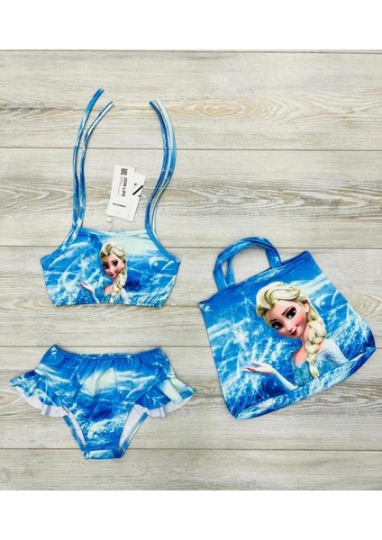 Kız Çocuk 3 Parça Çantalı Bikini 0127