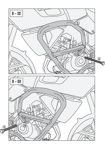 TN3105 Suzuki Dl 1000 V-Strom (14-19) Koruma Demiri