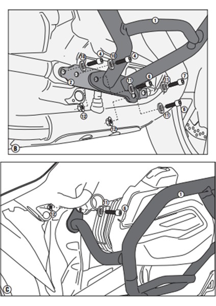 TN5108OX Bmw R1200Gs (13-18) - R1200R-R1200Rs (15-18) Koruma Demiri indirimleri