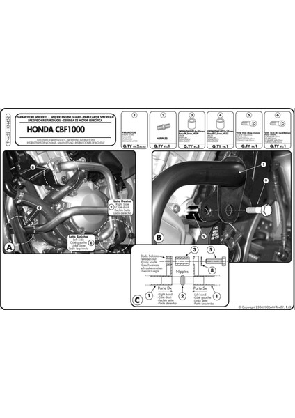Kn452 Honda Cbf 1000 - Abs (06-09) Koruma Demiri fiyatları