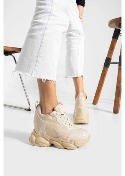 Içten Yüksek Topuklu Kadın Spor Ayakkabıı Yükseklik [10] cm modelleri