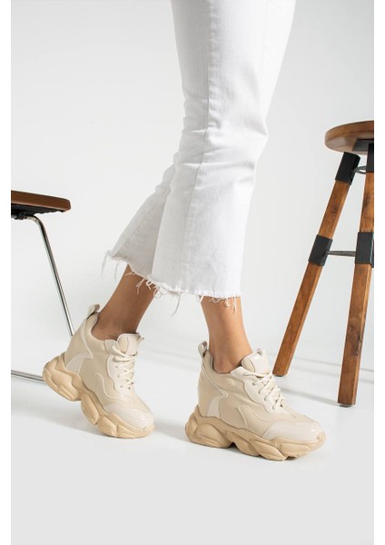 Içten Yüksek Topuklu Kadın Spor Ayakkabıı Yükseklik [10] cm fırsatları