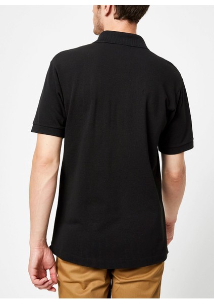 Erkek Klasik Fit Siyah Polo Yaka Tişört