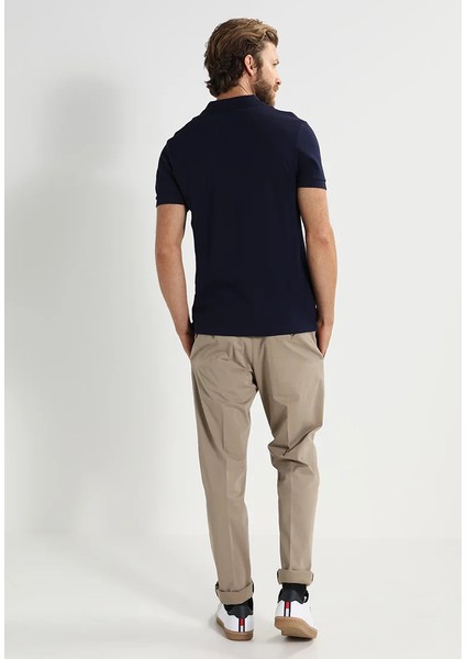 Erkek Klasik Fit Lacivert Polo Yaka Tişört