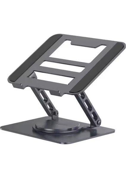 360'DÖNEN Çelik Laptop Standı Dizüstü Bilgisayar Tablet Yükseltici Telefon Tutucu