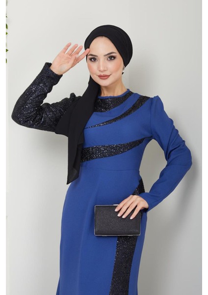 Pul Detaylı Balık Elbise 2710