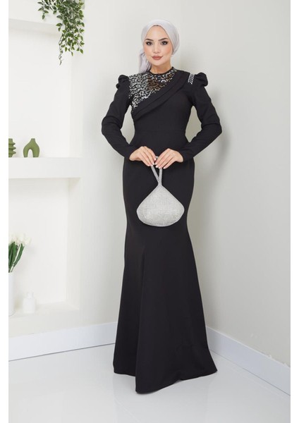 Pul Detaylı Balık Abiye Albise 2708