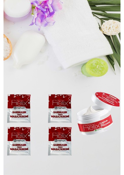 4'lü Paket Masaj Kremi Hedera Helix Sarmaşık Okaliptus Karabaş Özlü Yatıştırıcı Cep Boy Saşe 3ml