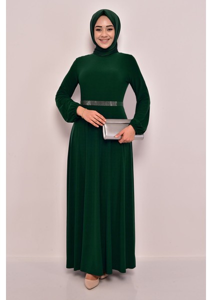 Kemeri Taşlı Elbise 2582