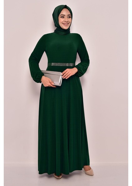 Kemeri Taşlı Elbise 2582