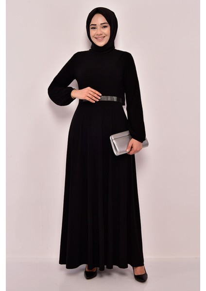 Kemeri Taşlı Elbise 2582