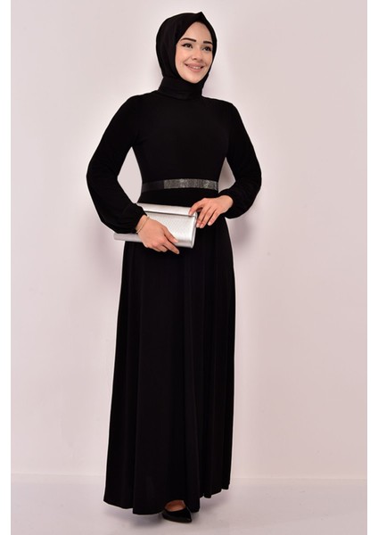 Kemeri Taşlı Elbise 2582