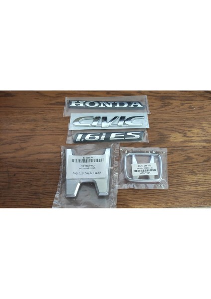 Honda Civic Ön Panjur Arma Arka Bagaj Arması Honda Civic Bagaj Yazısı 1.6is Bagaj Yazısı 1998 - 2000