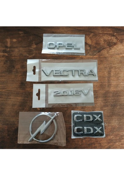 Opel "opel, Vectra, 2.0 16V, Cdx, Arka Arma" Yazı ' Opel Vectra 2.0 16V Cdx Arka Armayazı Takım 5'li