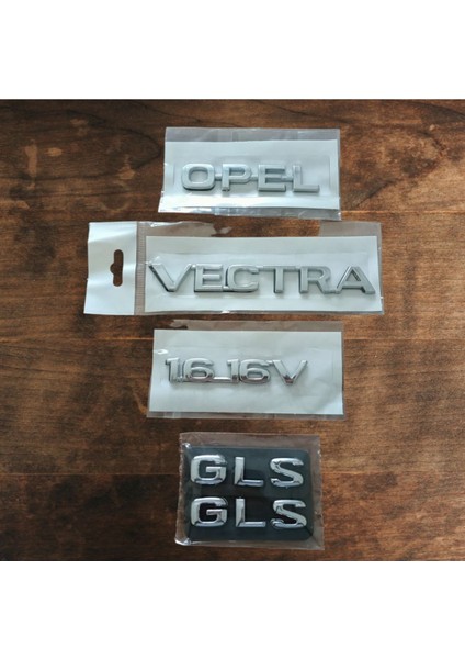Opel "opel, Vectra, 1.6_16V, Gls" Yazı Takımı 'opel Vectra 1.6 16V Gls' 4'lü Takım