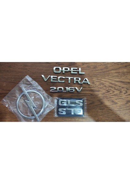 Opel Vectra 2.0_16V Bagaj Yazısı Kapı Çıtası Gls Yazısı Arka Bagaj Arması 5li Takım