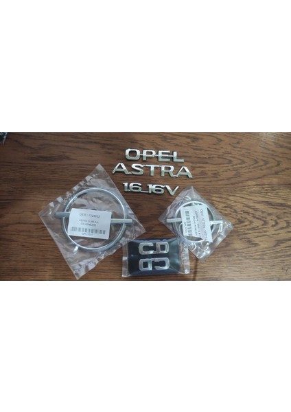 Opel Astra 1.6_16V Bagaj Yazısı CD Ön ve Arka Arma Logo Astra G 6lı Set