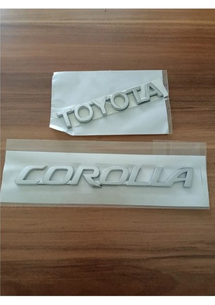 Ithal Toyota Corolla Bagaj Yazısı 2'li Takım 2003 - 2017 Modeller Arası Uyumludur - Ithal