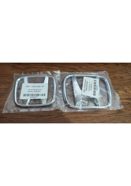 Cıvıc Fd6 Ön Panjur Amblemi+Arka Bagaj Arması Honda Civic Ön Arka Arma Logo Amblem Fd6 2007-2012