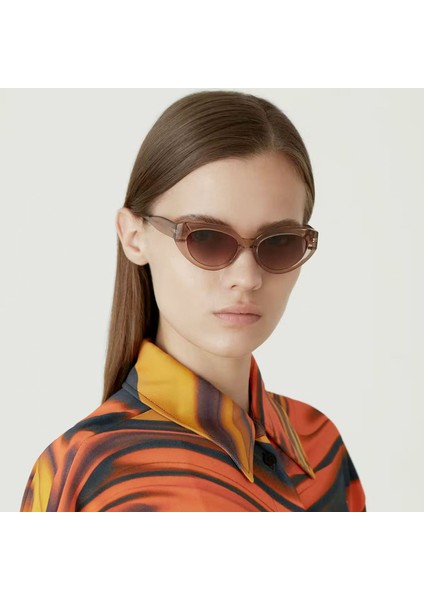 6720 0 Cat Eye Açık Kahverengi Kadın Güneş Gözlüğü modelleri