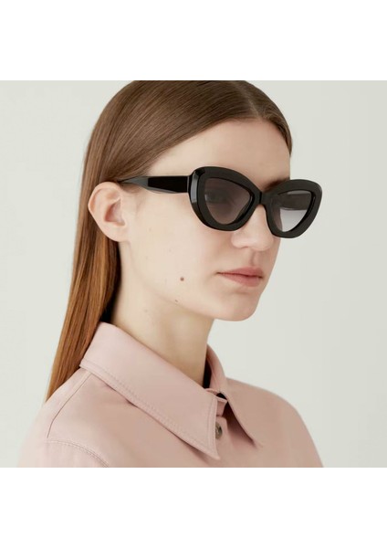 6704 1 Cat Eye Siyah Kadın Güneş Gözlüğü modelleri