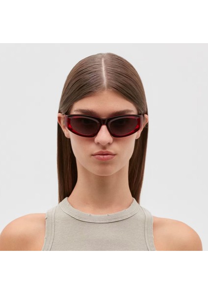 6836 6 Cat Eye Bordo Kadın Güneş Gözlüğü modelleri