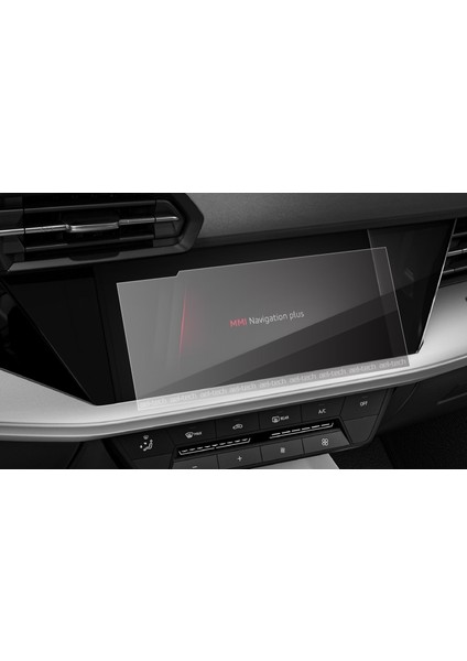 Audi A3 Navigasyon Dijital Gösterge Nano ve Piano Black Uyumlu Tpu Koruyucu 7 Li Set 2021 2023
