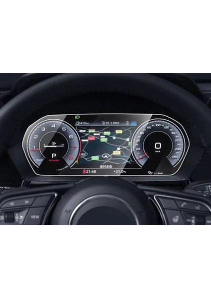 Audi A3 Navigasyon Dijital Gösterge Nano ve Piano Black Uyumlu Tpu Koruyucu 7 Li Set 2021 2023