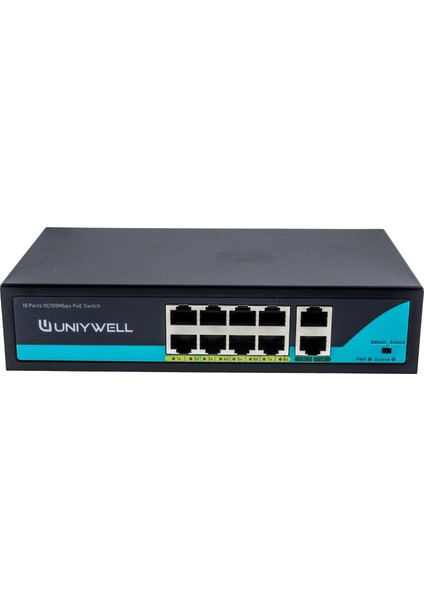 8 Port 10/100MBPS Poe Switch & 1000 Mbps Uplink Unıywell