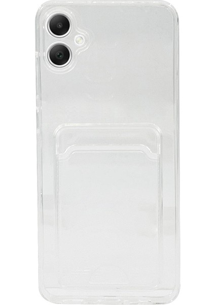 Samsung Galaxy A05 Kılıf Cardy Şeffaf Kartlık Cepli Kapak