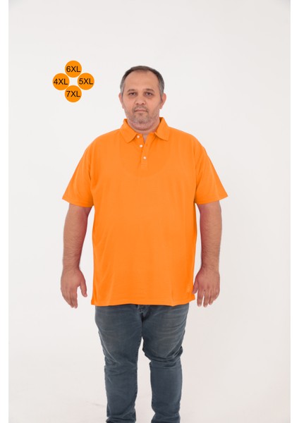 Big Nona Büyük Beden Unisex Polo Yaka T-Shirt