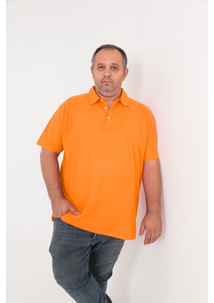 Big Nona Büyük Beden Unisex Polo Yaka T-Shirt